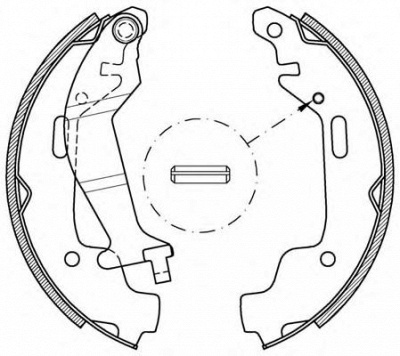 OPEN PARTS bsa207400 -  Комплект тормозных колодок
